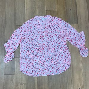 Counterparts XL Floral Button-Up Blouse